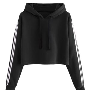 Stylish Sweatshirt with Hood for Women(Black)