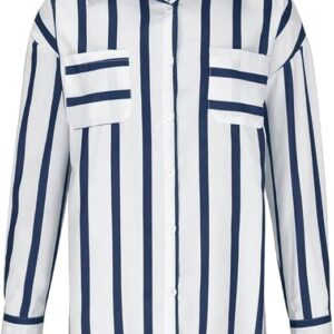 Women's Roll-Up Sleeve Shirt(Blue)