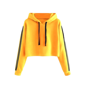 Stylish Sweatshirt with Hood for Women(Yellow)
